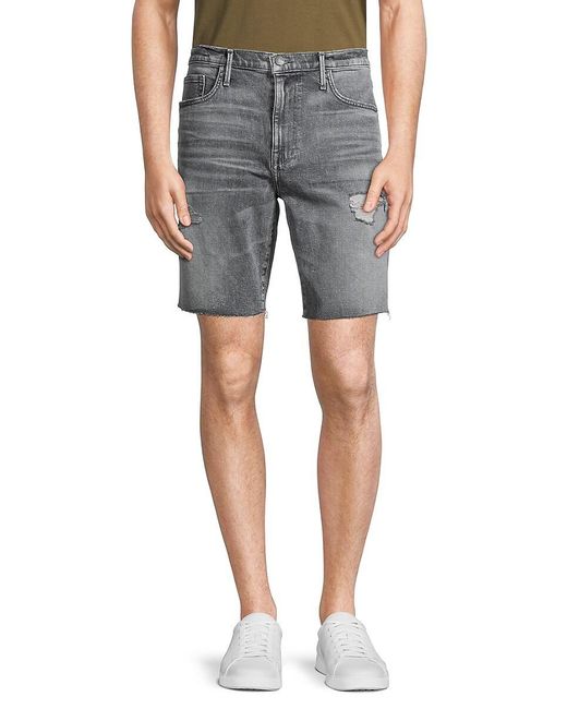 Jeans Slim-fit Distressed Denim Shorts 
