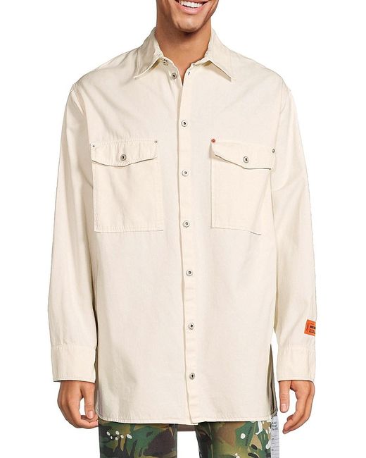 Heron Preston Natural Workwear Pocket Tshirt for men