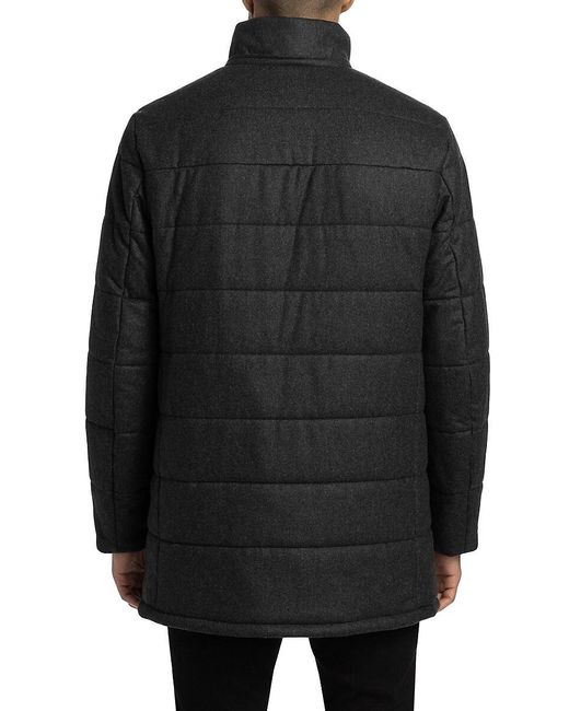 Saks Fifth Avenue Black Collection Hooded Puffer Coat for men