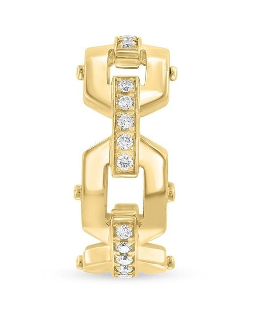 Effy Metallic 14K & 0.53 Tcw Lab-Grown Diamond Ring/1.01"