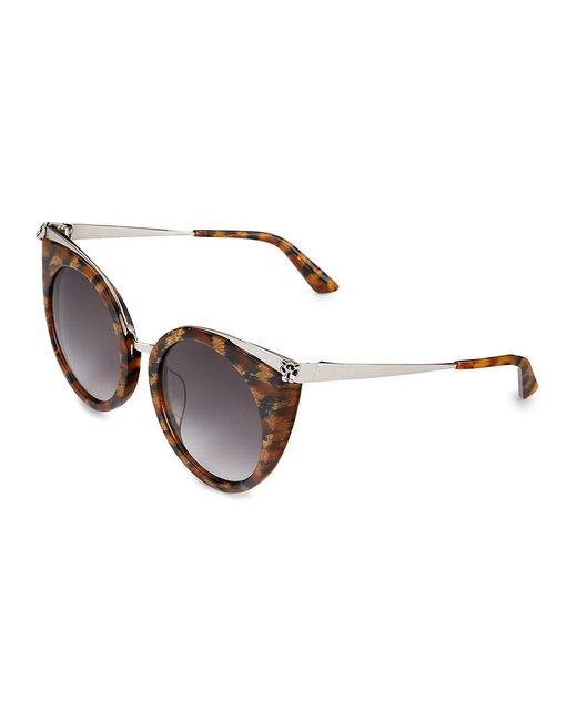 Cartier Brown 53Mm Cat Eye Sunglasses