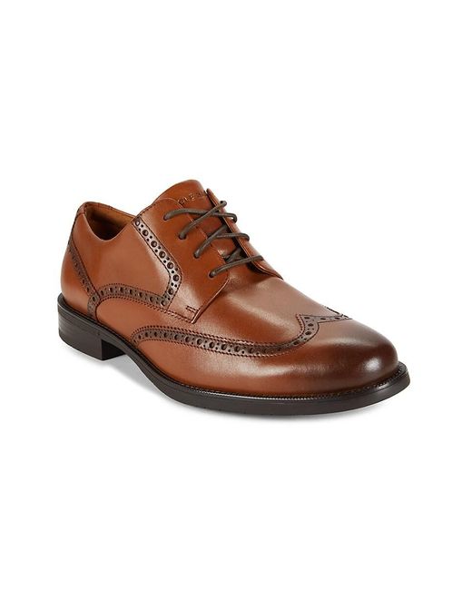 Cole Haan Brown Bedford Leather Derby Shoes for men