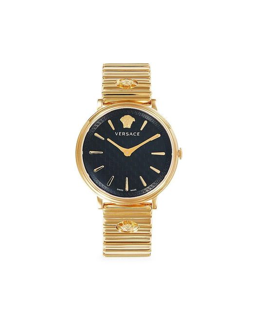 Versace 38mm Ip Goldtone Stainless Steel Bracelet Watch in Metallic Lyst