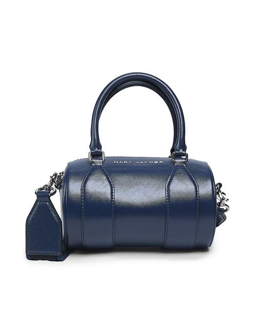 Marc Jacobs Blue Logo Barrel Bag