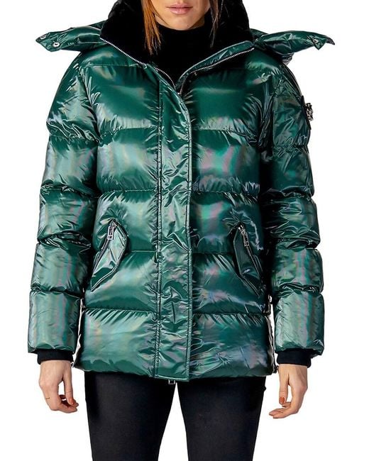 Woodpecker Faux Fur Lined Puffer Coat in Green Lyst