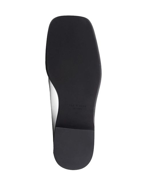 Rag & Bone White Maxwell Leather Loafers