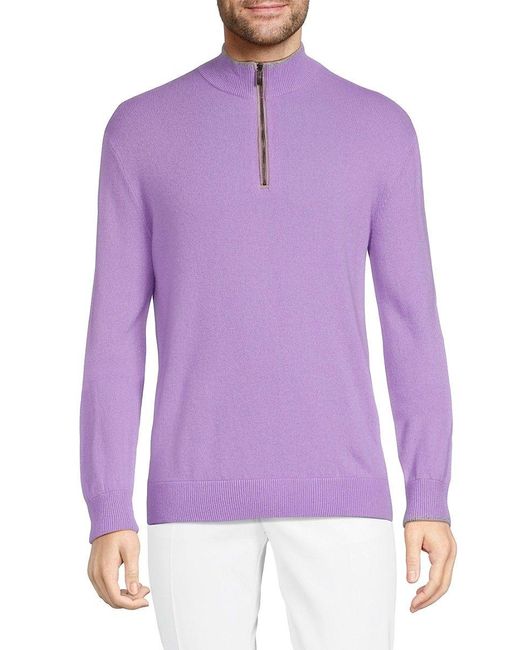 Greyson Sebonack Wool & Cashmere Sweater in Purple for Men Lyst