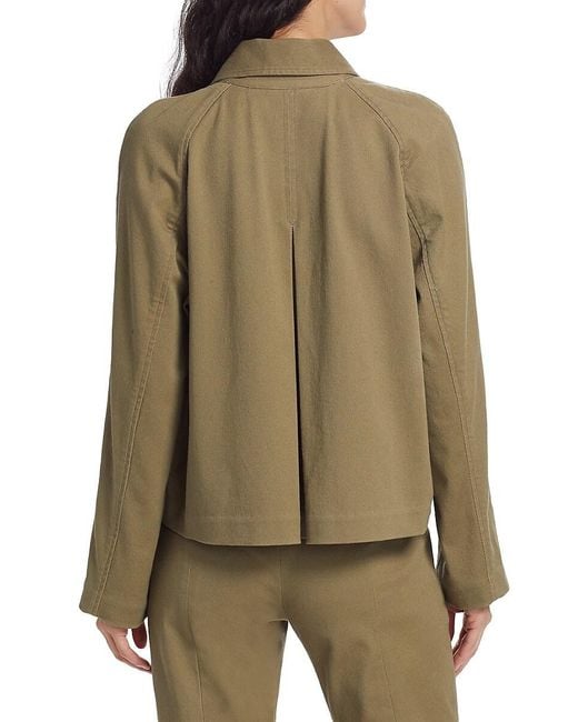 ATM Green Cotton-Blend Twill Jacket