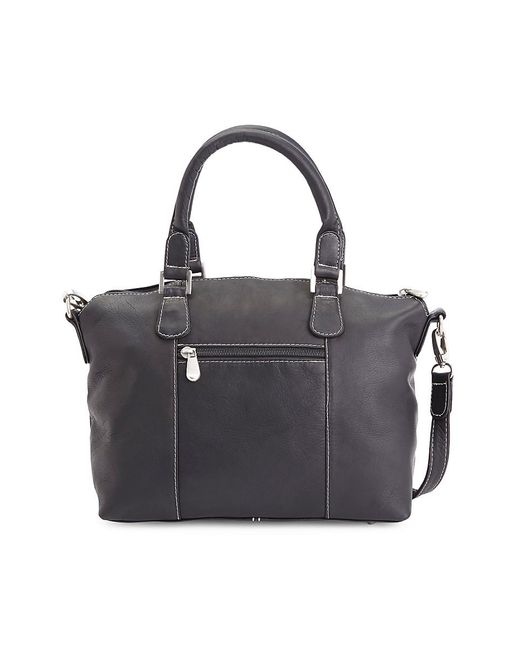ROYCE New York Vaquetta Leather Duffel Bag in Black Lyst