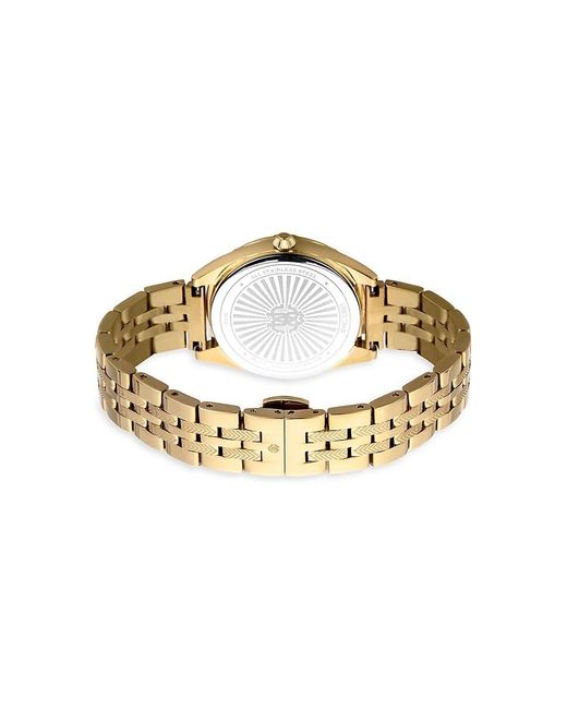Roberto Cavalli Metallic 34mm Stainless Steel & Crystal Bracelet Watch