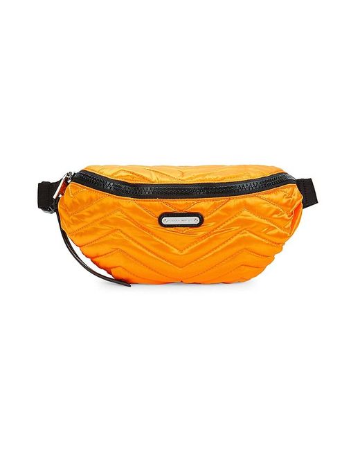 Rebecca Minkoff Orange Cree Quilted Belt Bag