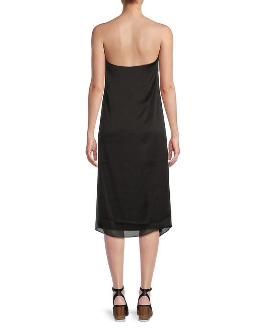 BCBGMAXAZRIA Black Halter Midaxi Dress