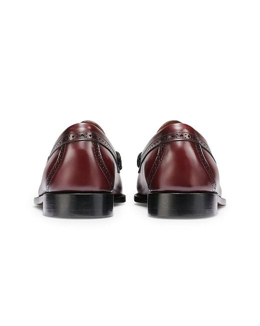 G.H.BASS Brown Larkin Tassel Brogue Loafers for men