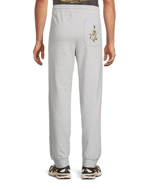 J.W. Anderson Gray Heathered Cotton Drawstring Joggers for men