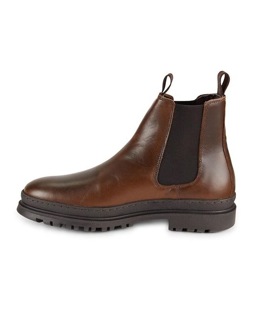 Pajar Brown Cyprus Leather Chelsea Boots for men