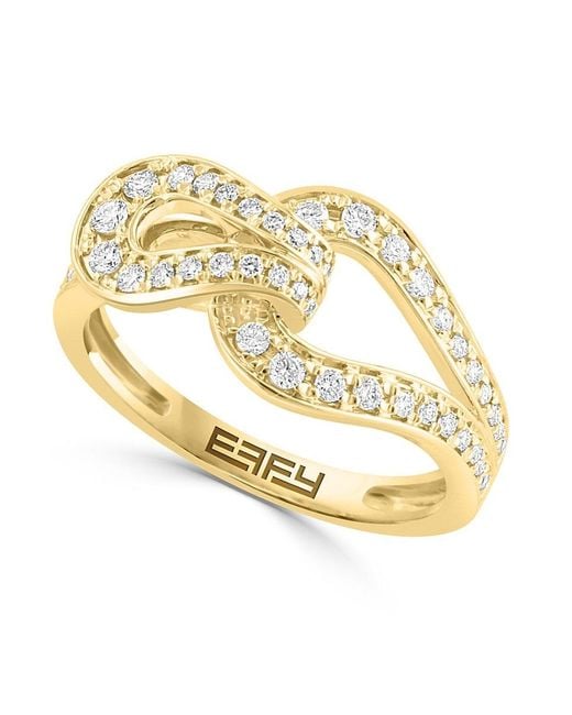 Effy Metallic 14K & 0.51 Tcw Diamond Ring