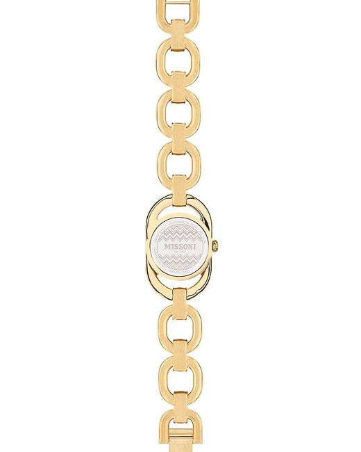 Missoni Metallic Gioiello 22.8mm Ip Goldtone Stainless Steel Bracelet Watch