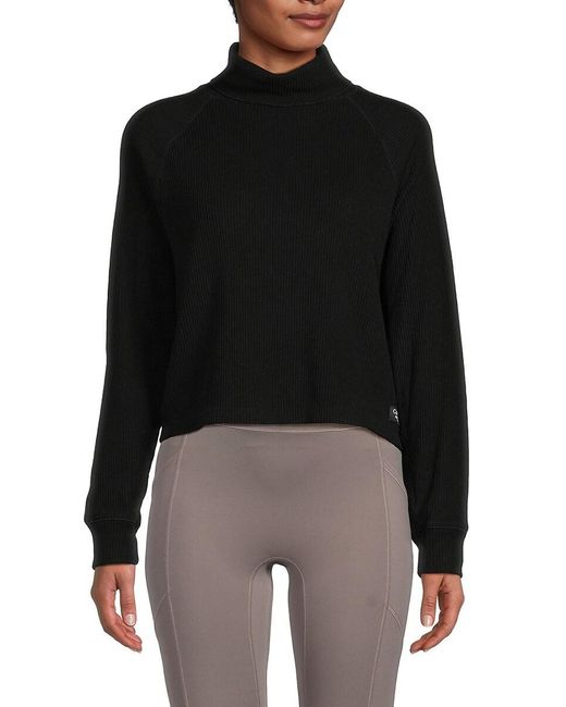 Calvin Klein Black Solid Turtleneck Sweater