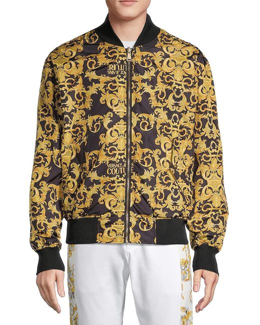 versace baroque print jacket