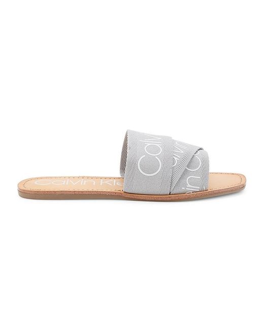 calvin klein bainy slides