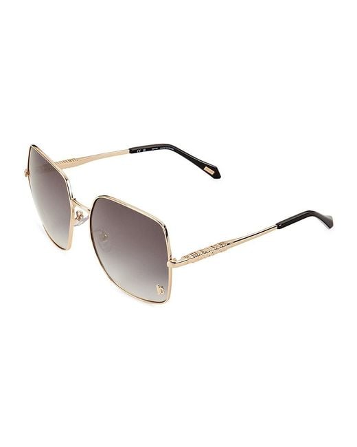 Just Cavalli Metallic 60mm Cat Eye Pilot Sunglasses