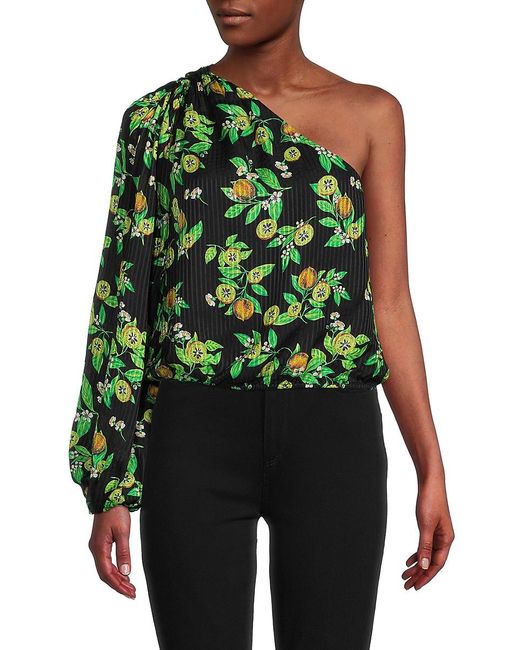 Cami NYC Lenore One Shoulder Top in Green | Lyst Australia