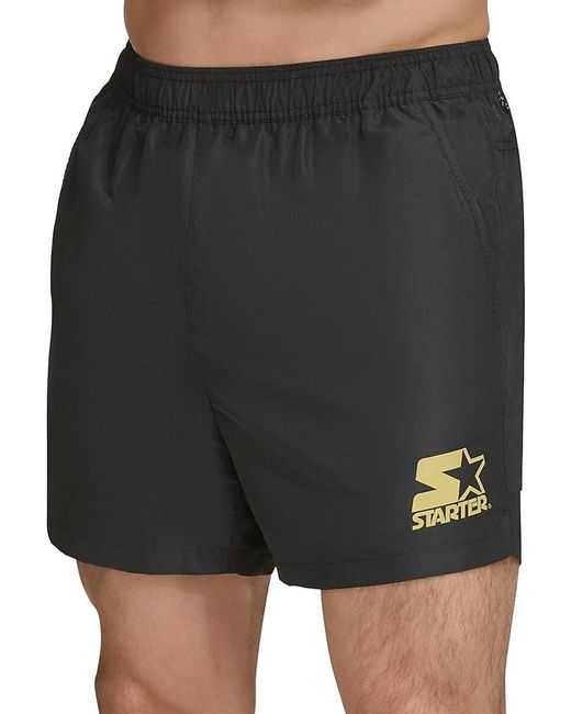 Starter Black Logo Volleyball Shorts for men
