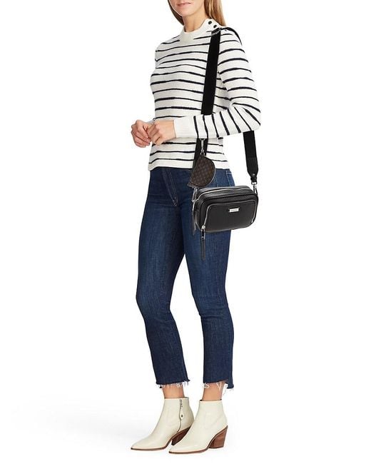 Calvin Klein Black Zulle Textured Camera Bag