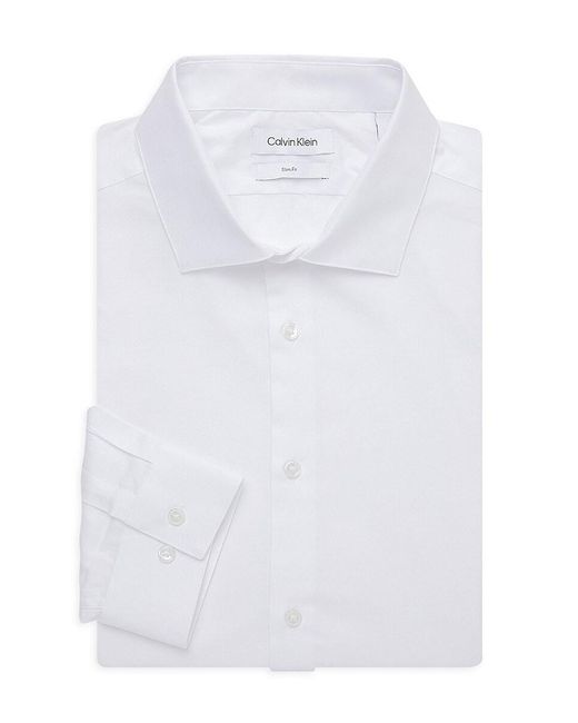 calvin klein white shirt slim fit