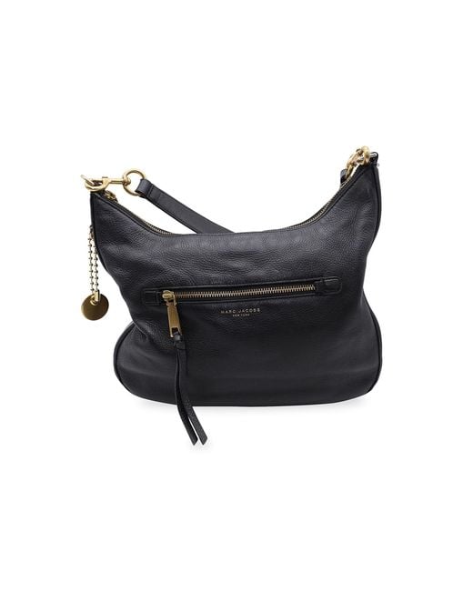Marc Jacobs Hobo Bag In Black Leather Lyst