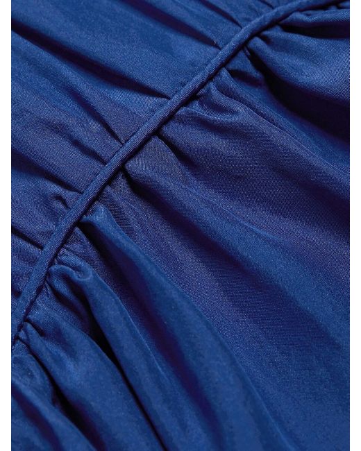 Sea Blue Fabiola Silk Ruched Blouse