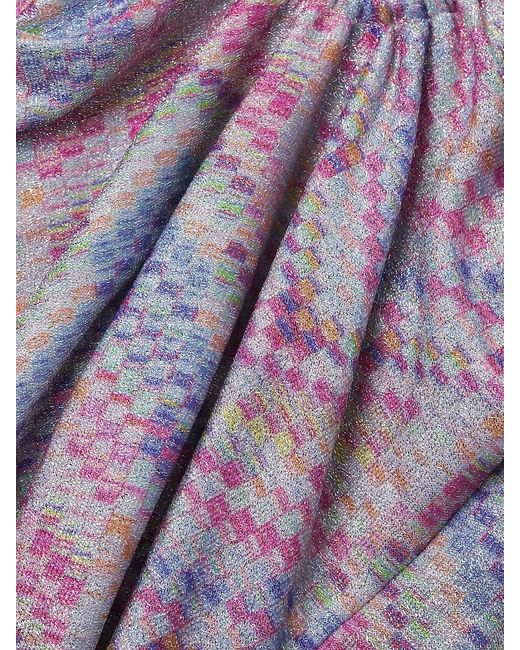 Ramy Brook Blue Sidney Abstract Halter One-Piece Swimsuit