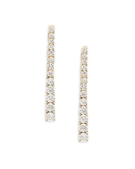 Effy White Diamond Linear Drop Earrings