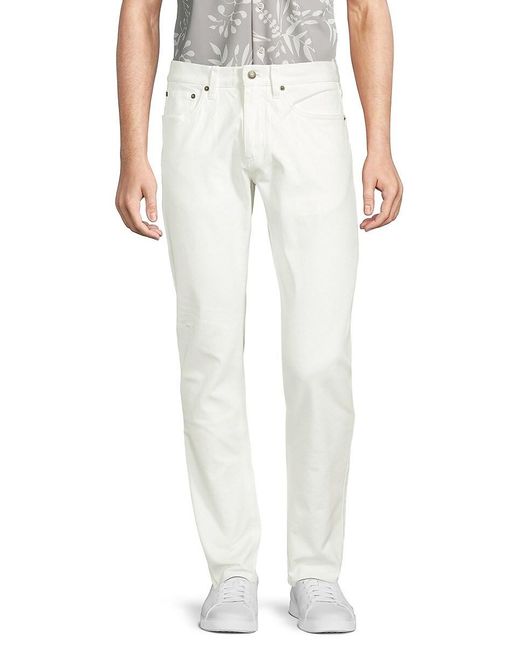 Brooks Brothers Selvedge Denim Twill Jeans in White for Men Lyst
