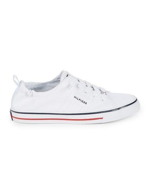 Tommy Hilfiger Active Canvas Sneakers in White | Lyst