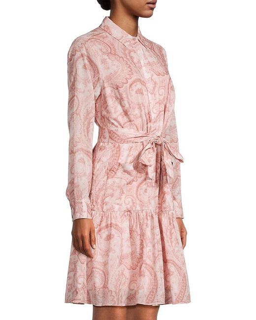 Kobi Halperin Pink Cole Shirt Dress