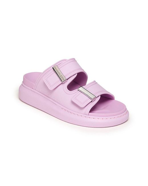 Alexander McQueen Pink Strappy Platform Sandals