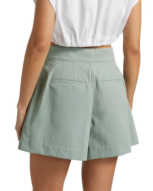A.L.C. Green A. L.C. Lucas Button-Tab Shorts