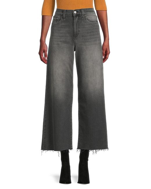 Joe's Jeans Gray Begonia High Rise Cropped Wide Leg Jeans