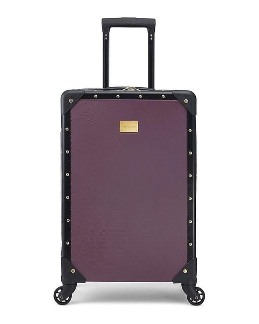 Vince Camuto Purple Jania 21 Inch Hardshell Carry On Suitcase