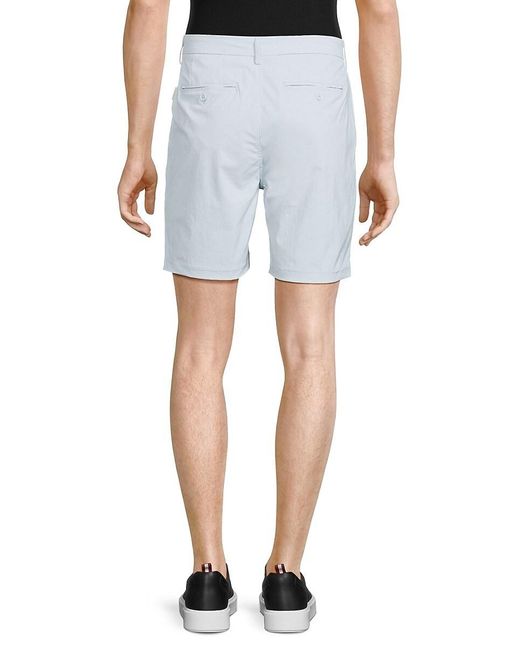 Onia Blue Four Way Stretch Flat Front Shorts for men