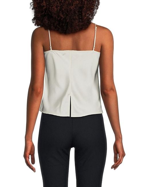 10 Crosby Derek Lam Gray Becca Satin Cami Top