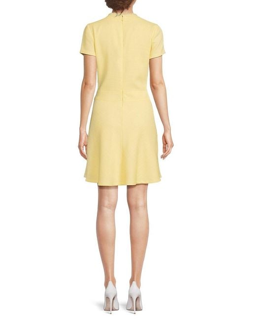 Tommy Hilfiger Yellow Fringed Pocket Minidress