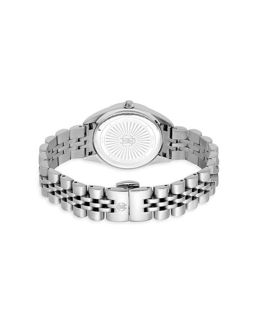Roberto Cavalli Gray 31mm Stainless Steel & Crystal Bracelet Watch