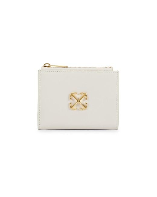 Off-White c/o Virgil Abloh Jitney Logo Leather Bifold Wallet in