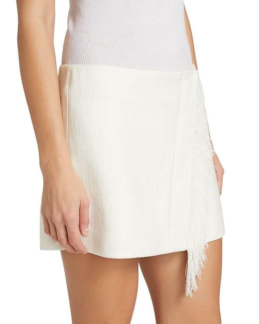 A.L.C. White A. L.C. Kelley Fringe Miniskirt