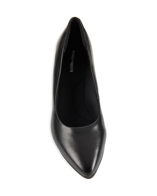Easy Spirit Black Jinger 56Mm Point Toe Wedge Pumps
