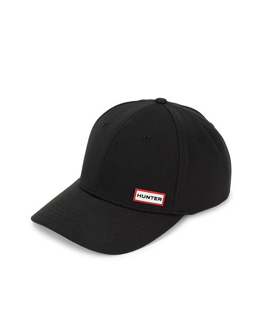 Hunter Black Logo Baseball Cap for men