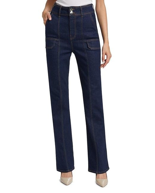 10 Crosby Derek Lam Blue Charles High-Rise Flared Jeans