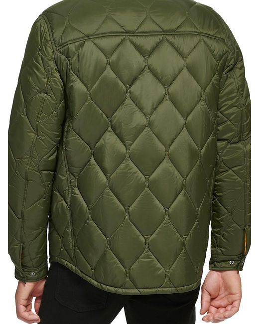 Men's quilted store shirt jackets